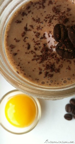 Pick-Me-Up Chocolate Shake with Coffee and Egg Yolks | Butter Nutrition