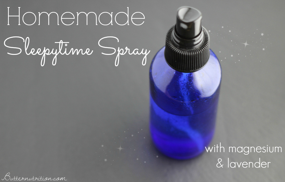 Homemade Sleepytime Spray with Magnesium Oil & Lavender | Butternutrition.com