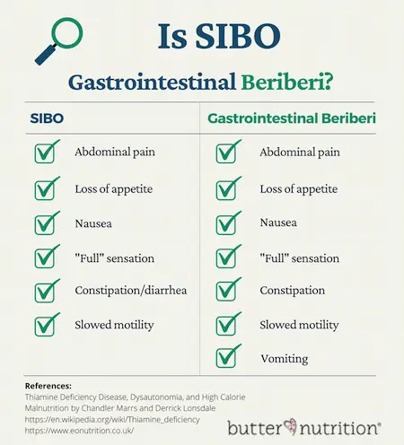 Is SIBO B1 Deficiency? | Butter Nutrition